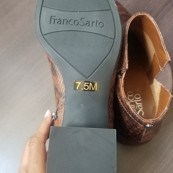 Franco Sarto Faux Leather Ankle Boots - Picture 9 of 12